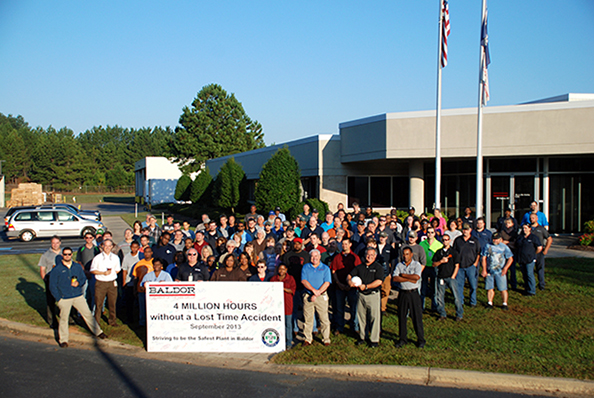 Belton Baldor Employees Accident-Free for 16 Years